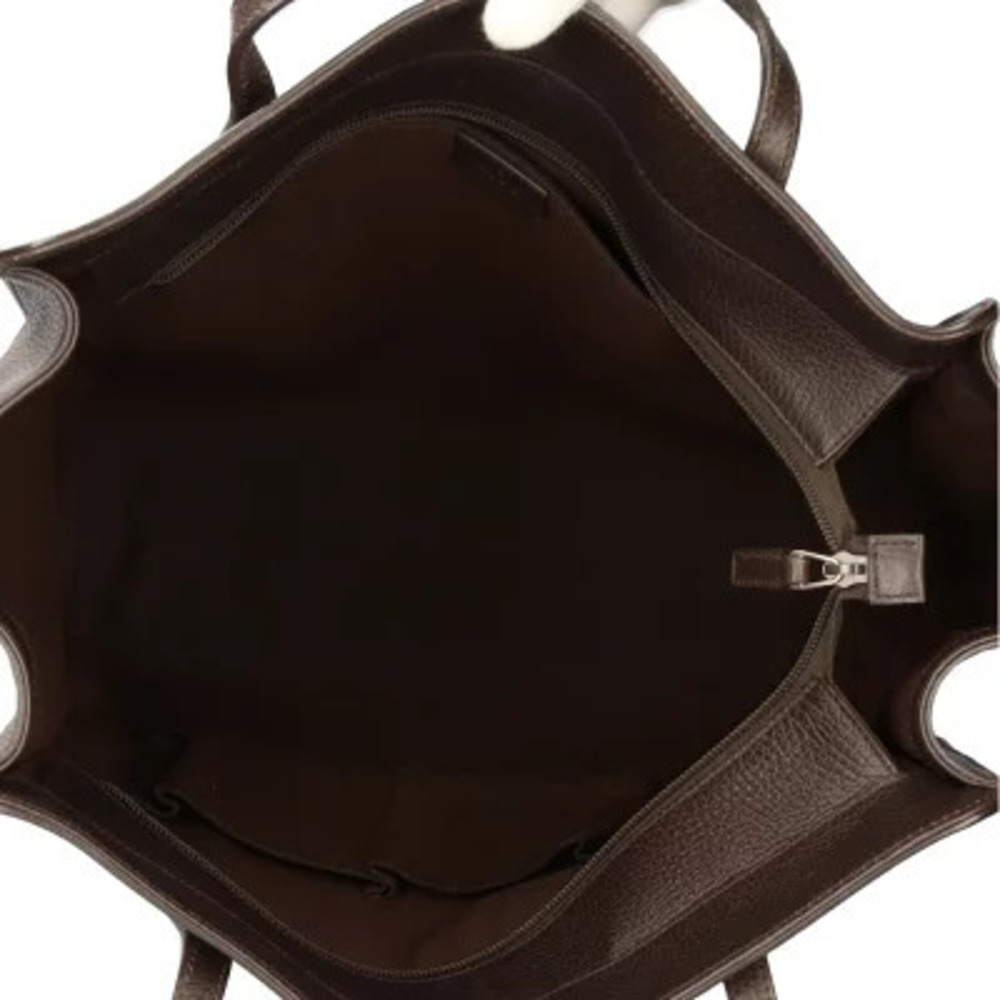 Gucci Britt leather handbag brown signature interlocking G - Picture 7 of 8